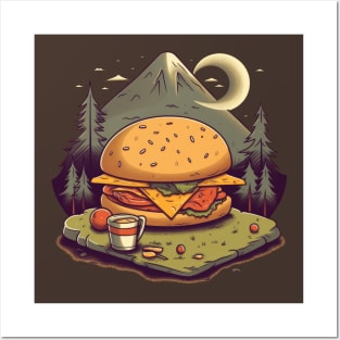 Cheeseburger Campout Posters and Art